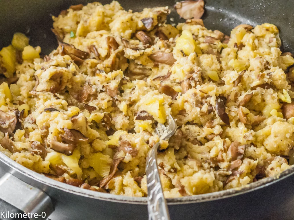 Courgettes farcies à la polenta et aux cèpes - Étape 8