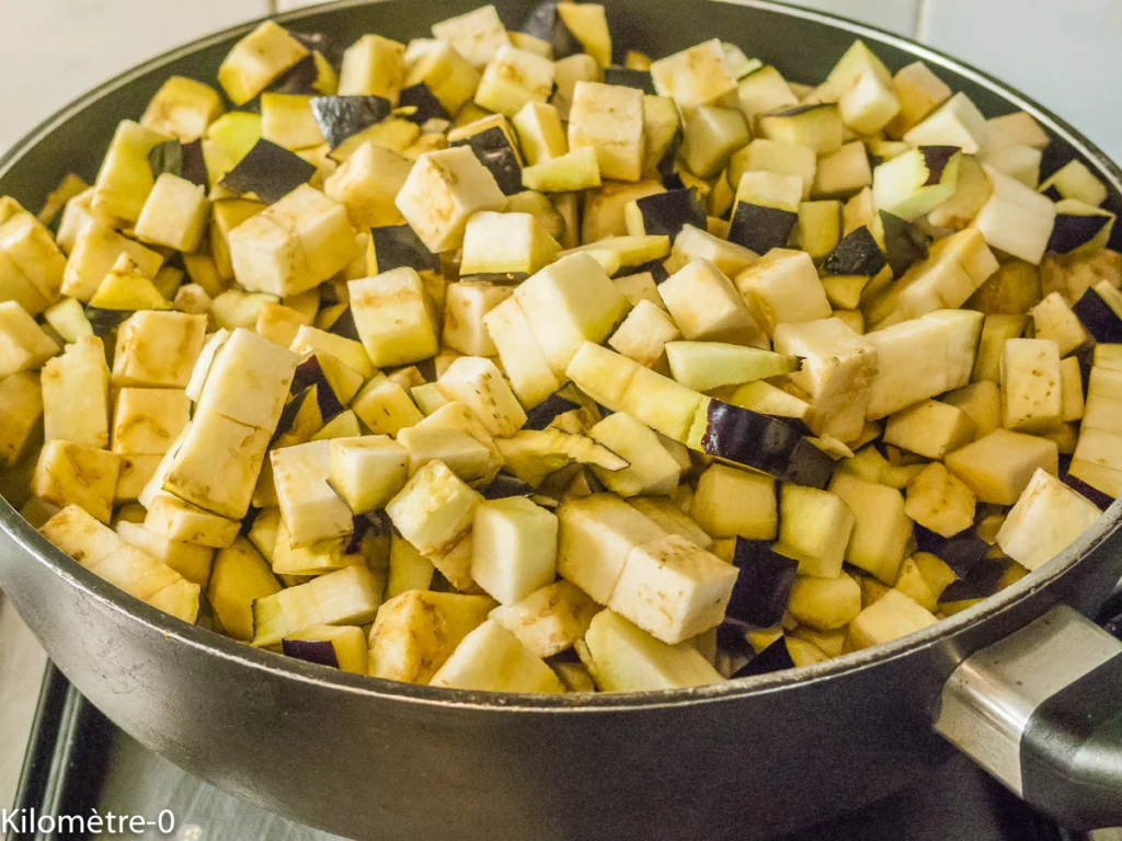 Aubergines kuku (gâteau d&rsquo;aubergines) - Étape 3