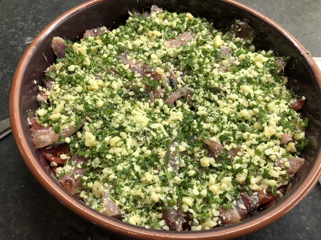 Tian de sardines - Étape 7