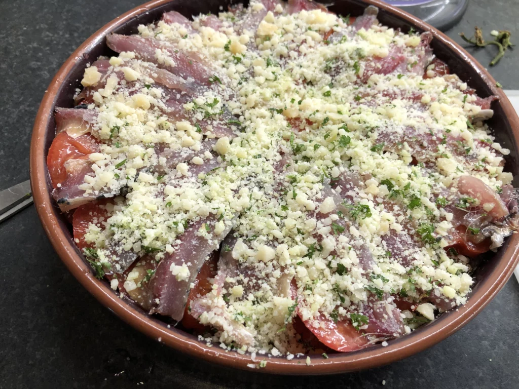 Tian de sardines - Étape 10