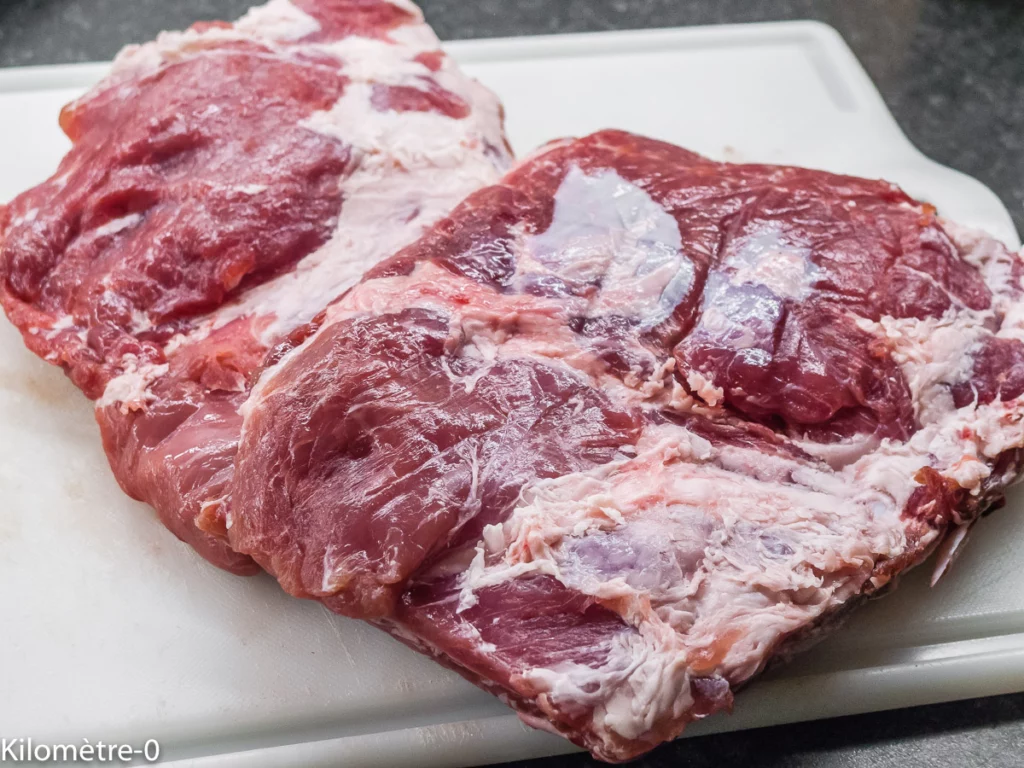 Travers de porc mijoté aux poivrons et aux tomates - Étape 1