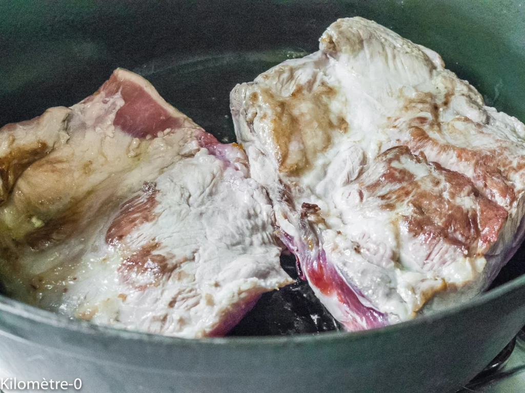 Travers de porc mijoté aux poivrons et aux tomates - Étape 3