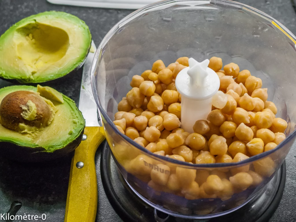 Houmous à l&rsquo;avocat - Étape 2