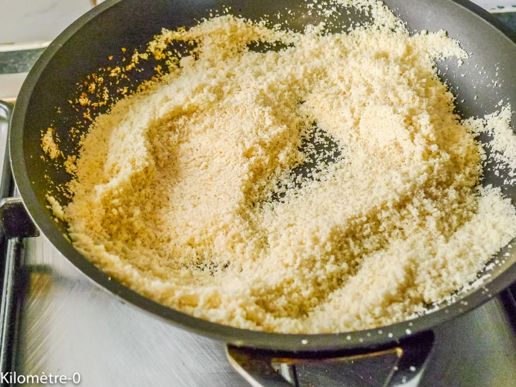 Financier salé aux poires et au bleu - Étape 1