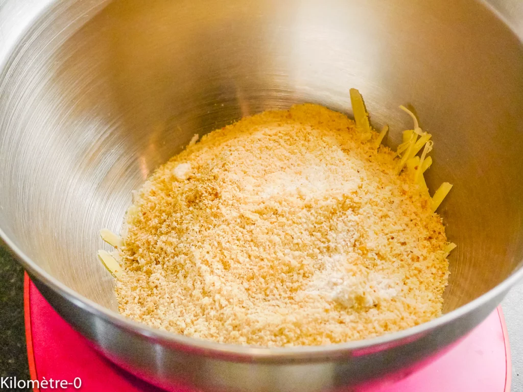 Financier salé aux poires et au bleu - Étape 3