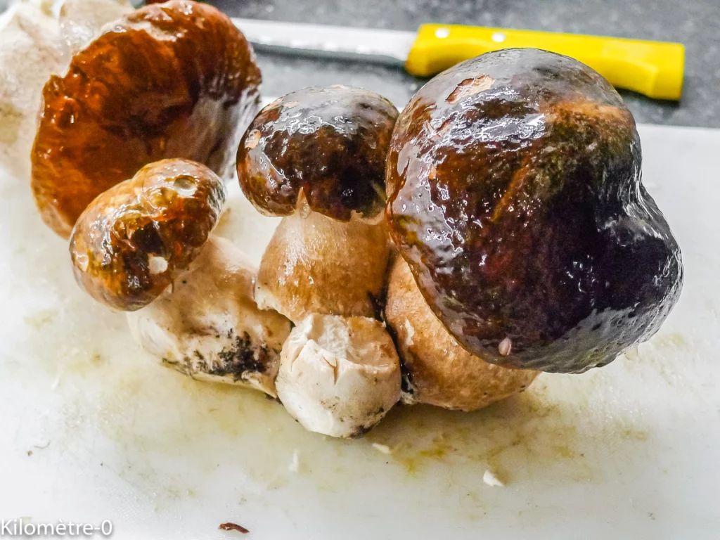 Potimarron farci aux cèpes et aux châtaignes - Étape 1