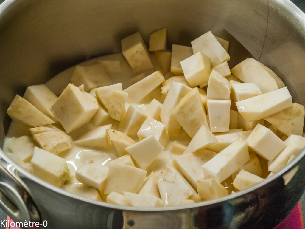 Gratin de confit de canard au céleri, poires et cèpes - Étape 6