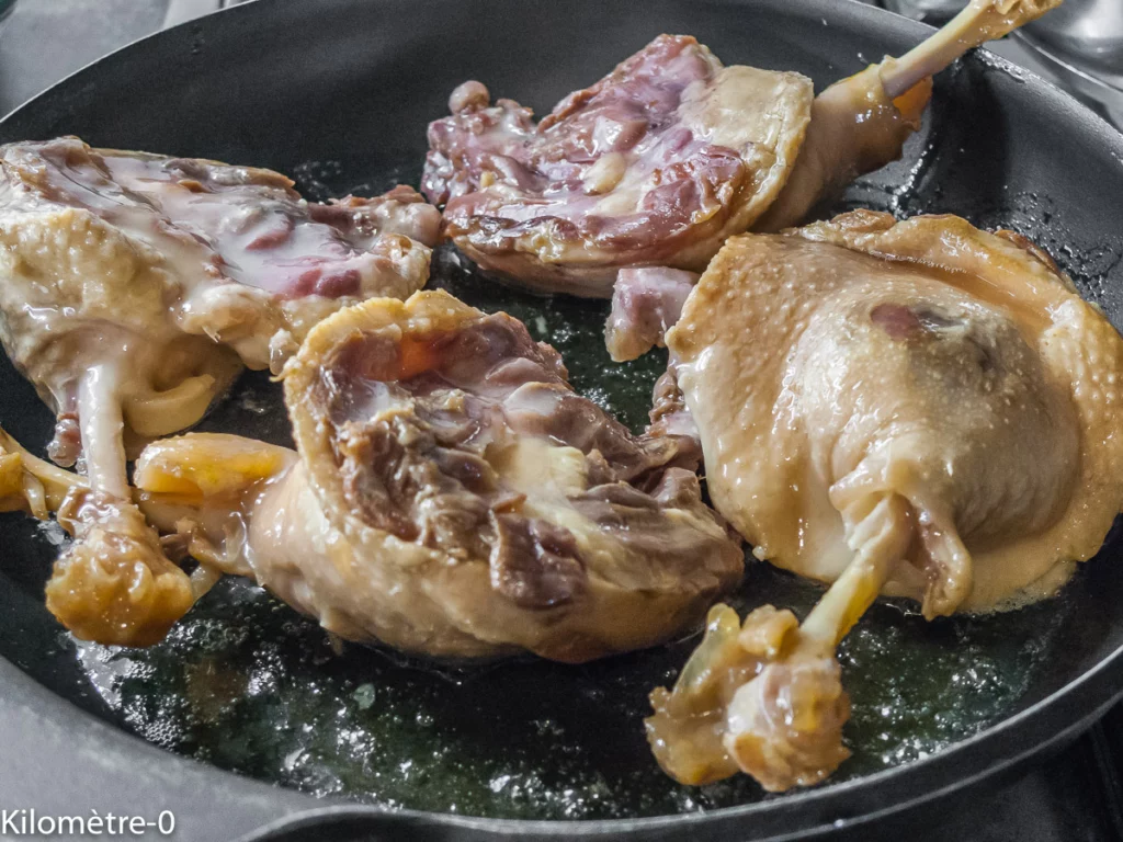 Confit de canard au céleri, poires et châtaignes - Étape 7