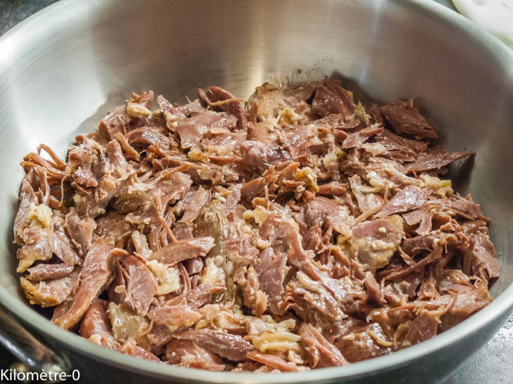 Gratin de confit de canard au céleri, poires et cèpes - Étape 8