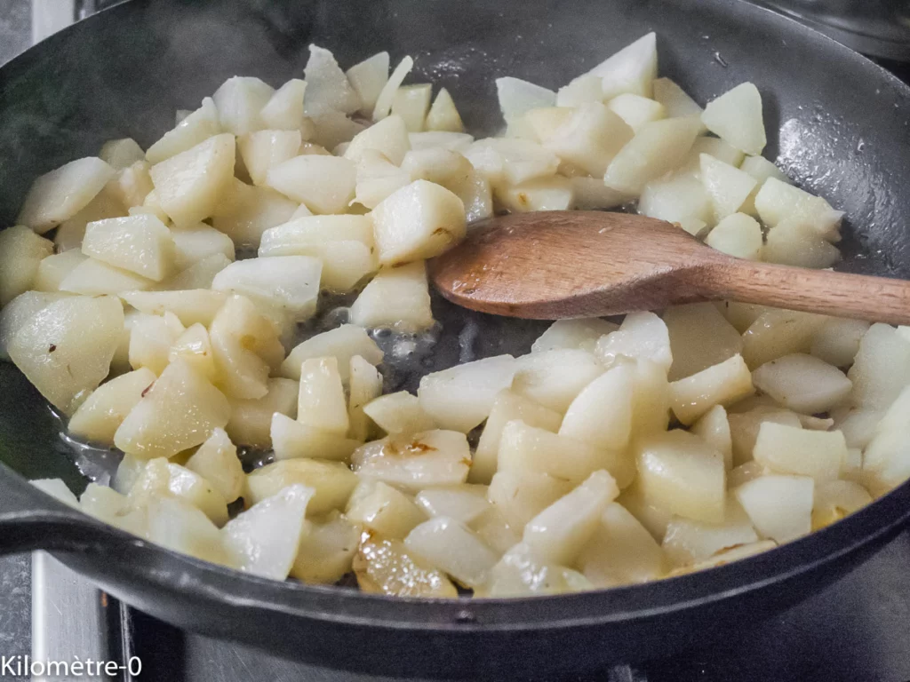 Gratin de confit de canard au céleri, poires et cèpes - Étape 10