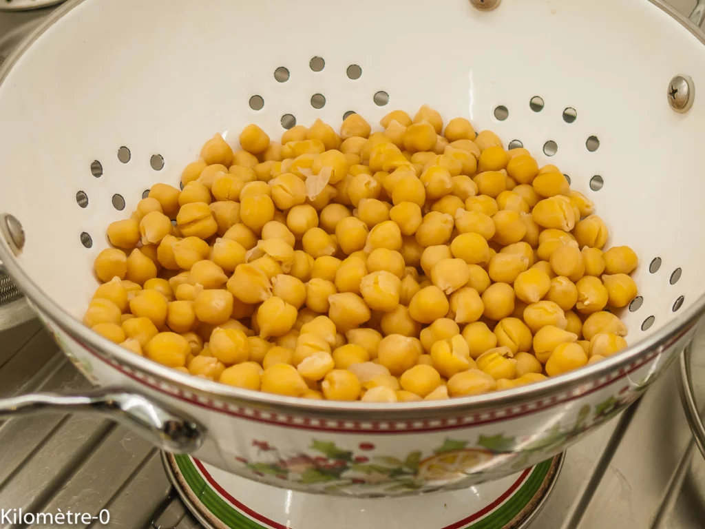 Salade de lentilles aux pois chiches, poireaux et betteraves - Étape 2