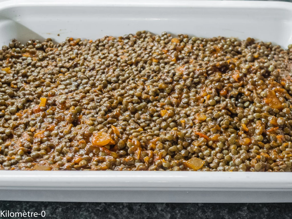 Moussaka d&rsquo;aubergines aux lentilles et champignons (Grèce) - Étape 8