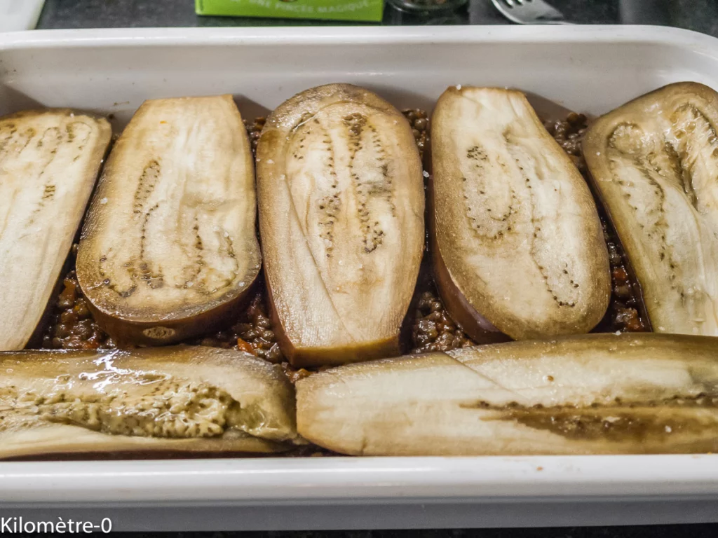 Moussaka d&rsquo;aubergines aux lentilles et champignons (Grèce) - Étape 9