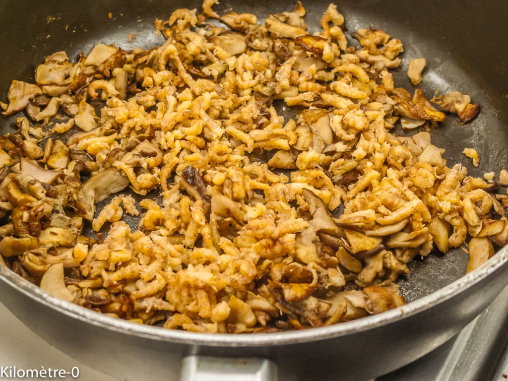 Nouilles chinoises aux cèpes et aux crevettes - Étape 5