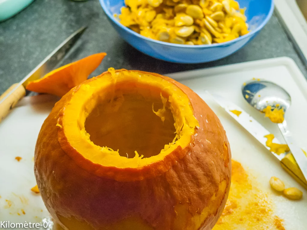 Flan dans un potimarron - Étape 1