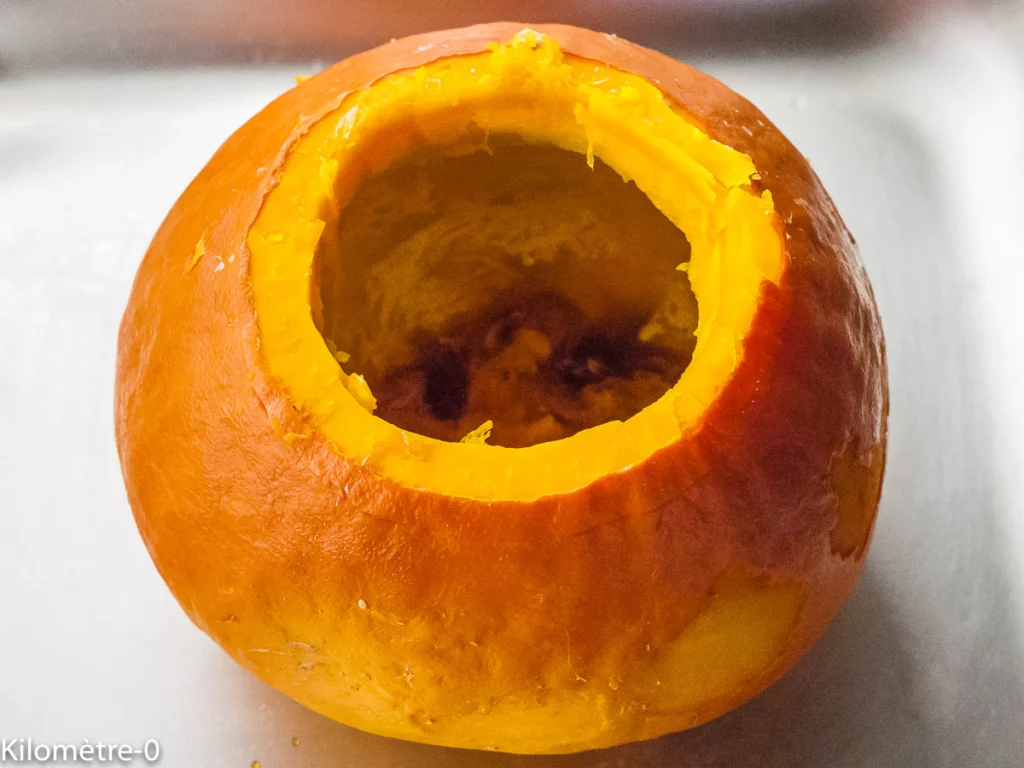 Flan dans un potimarron - Étape 2