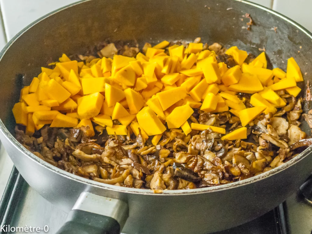 Potimarron farci aux cèpes et aux châtaignes - Étape 6