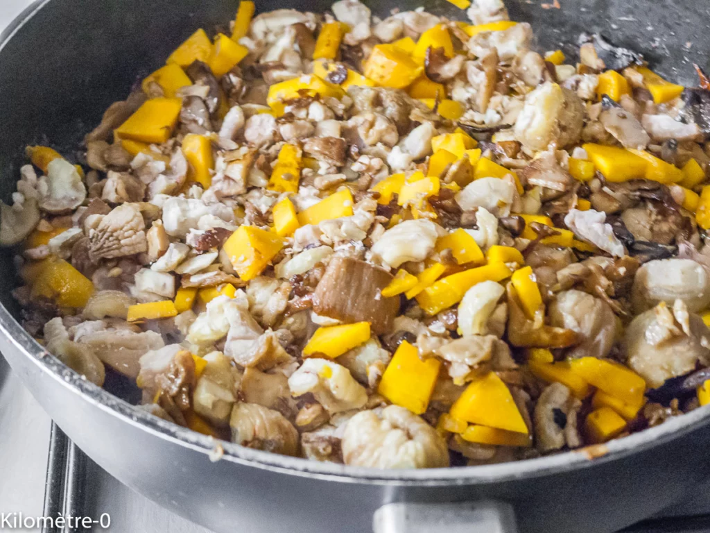 Potimarron farci aux cèpes et aux châtaignes - Étape 7