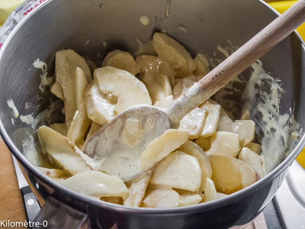 Schaleth aux pommes, dessert israélien - Étape 5