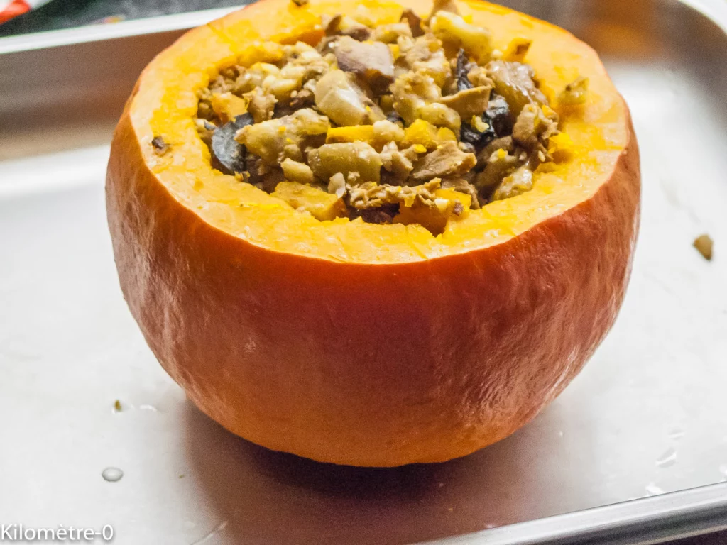 Potimarron farci aux cèpes et aux châtaignes - Étape 8