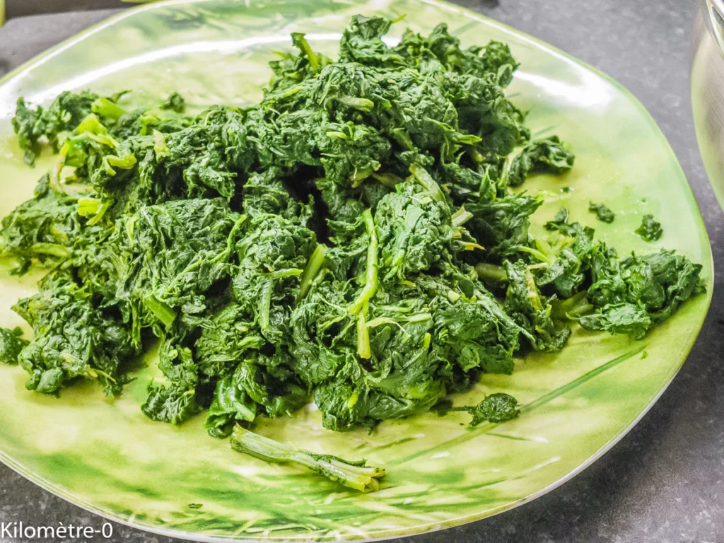 Omelette aux épinards et à la fourme d&rsquo;Ambert au four - Étape 3