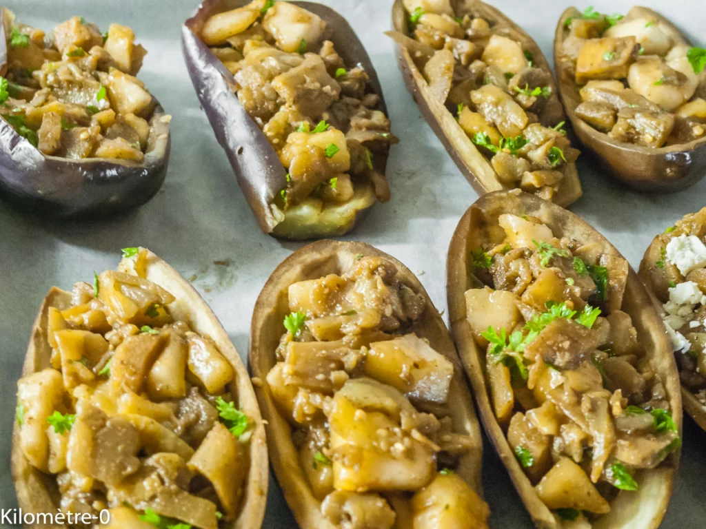 Aubergines farcies aux poires - Étape 9