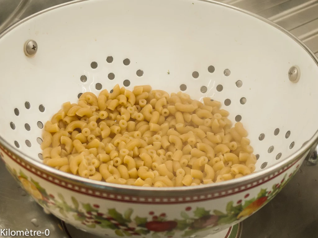 Salade de pâtes aux haricots rouges, sardines et brocolis - Étape 4