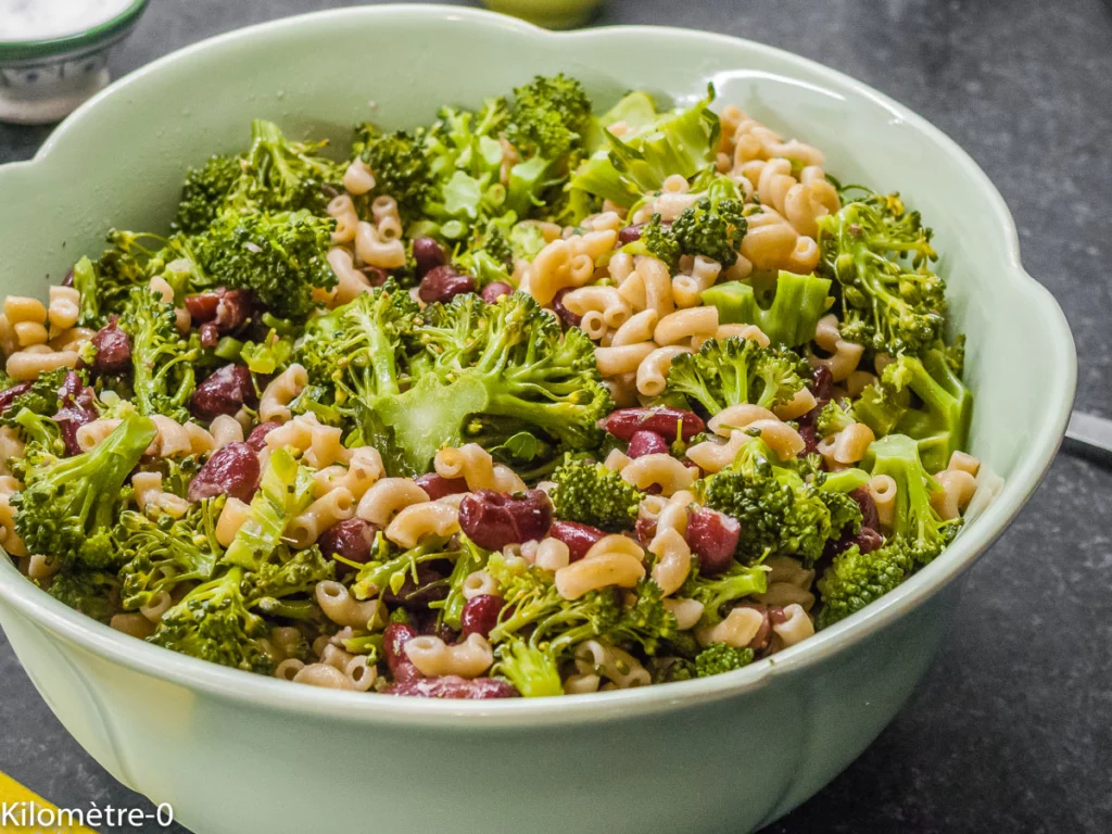 Salade de pâtes aux haricots rouges, sardines et brocolis - Étape 7