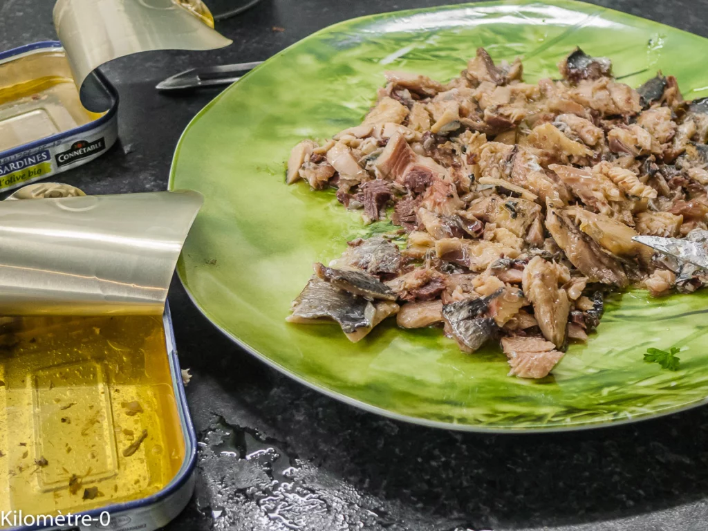 Salade de pâtes aux haricots rouges, sardines et brocolis - Étape 8