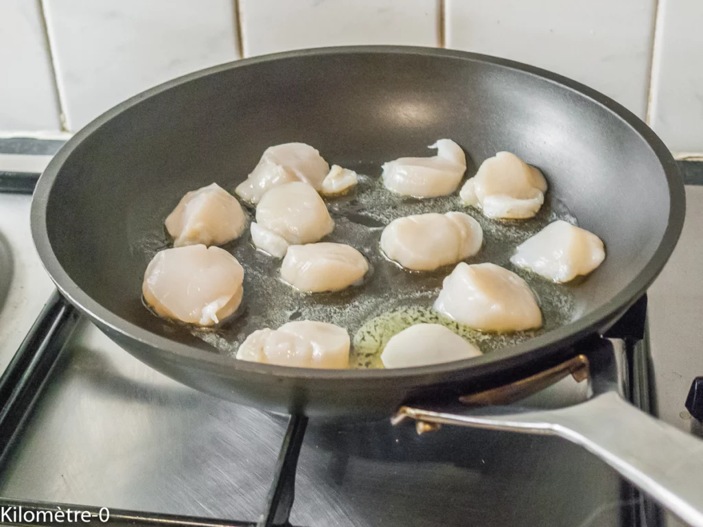 Saint jacques et crevettes au chou romanesco - Étape 4