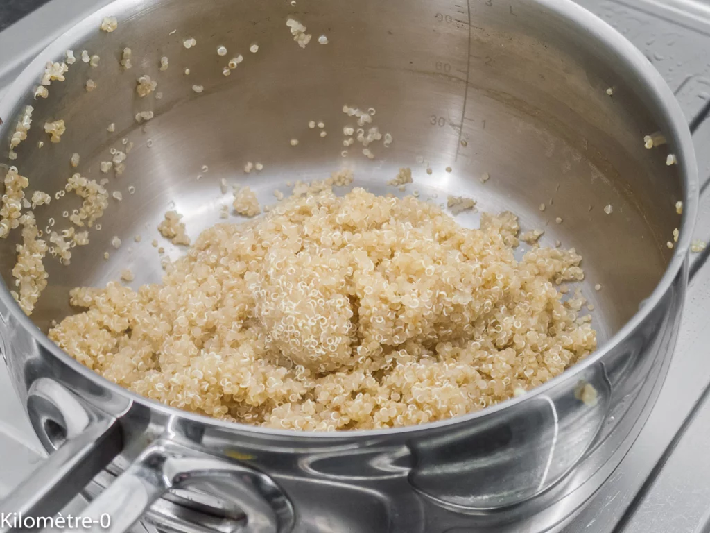 Quinoa aux crevettes et brocolis - Étape 3