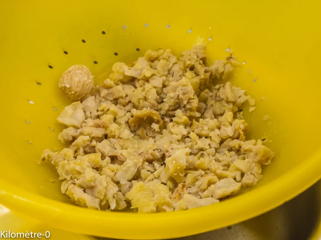 Streusel aux pommes poires et châtaignes - Étape 2