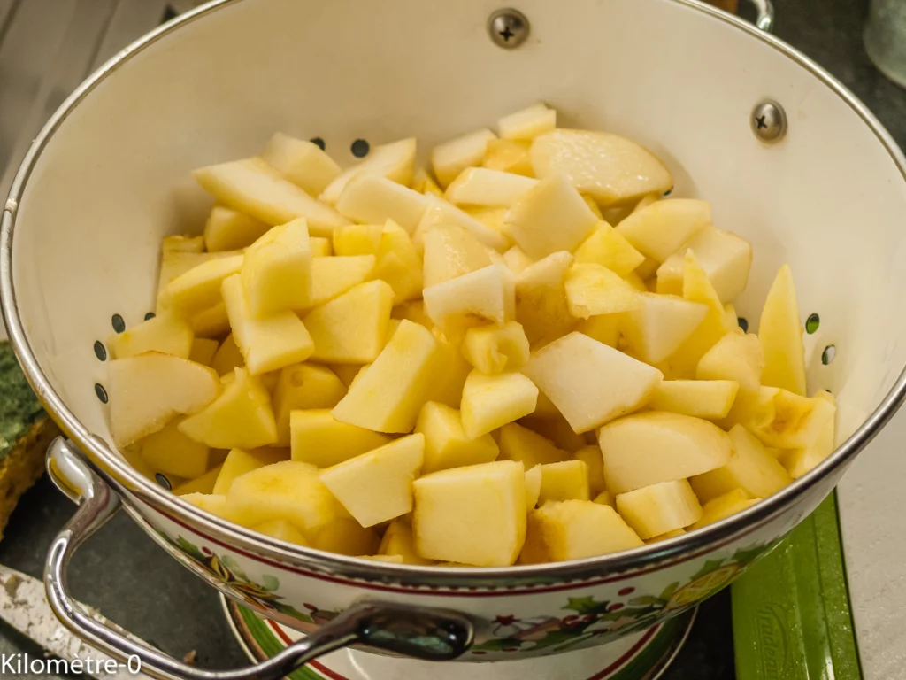 Streusel aux pommes poires et châtaignes - Étape 3