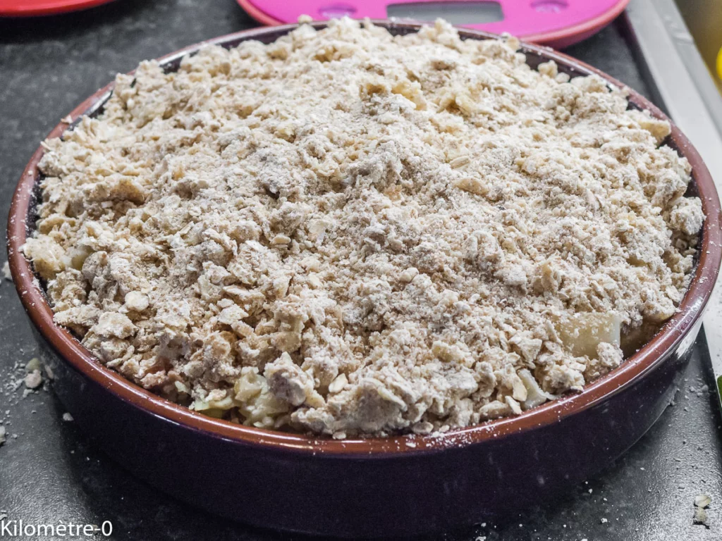 Streusel aux pommes poires et châtaignes - Étape 5