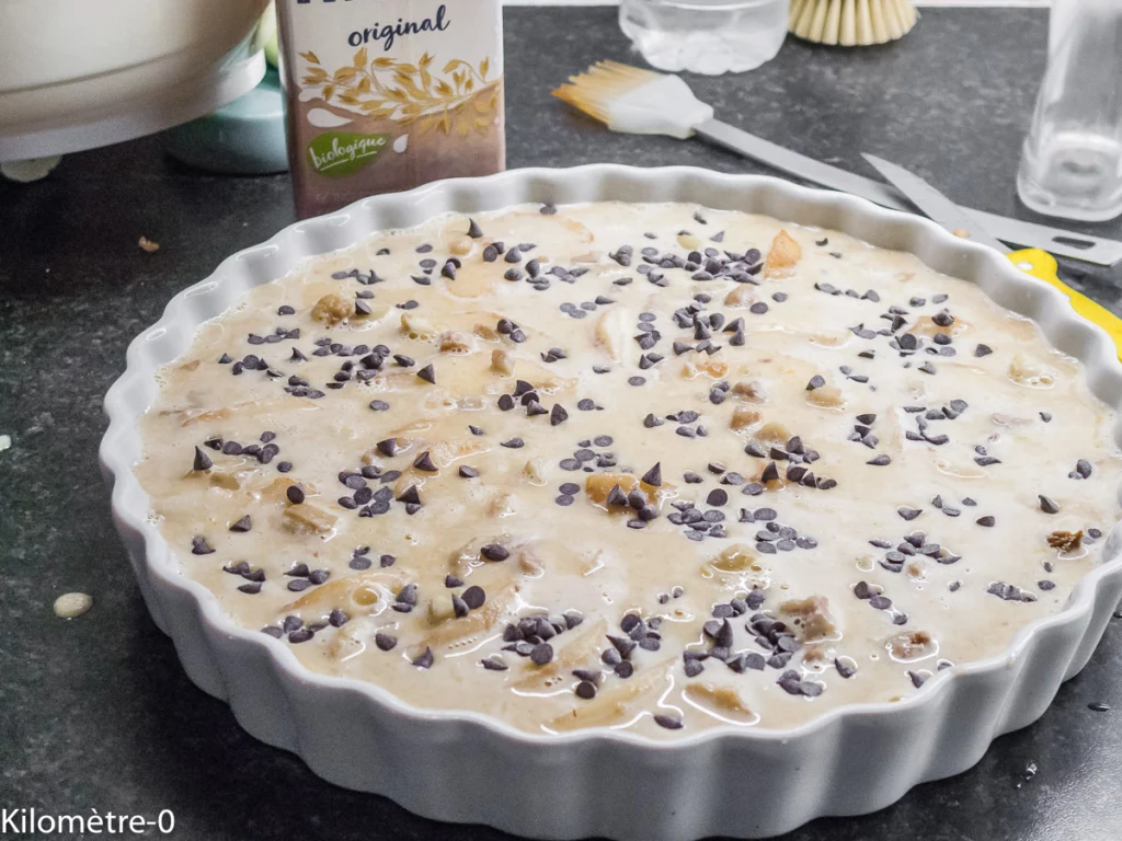 Clafoutis aux poires, châtaignes et chocolat - Étape 10