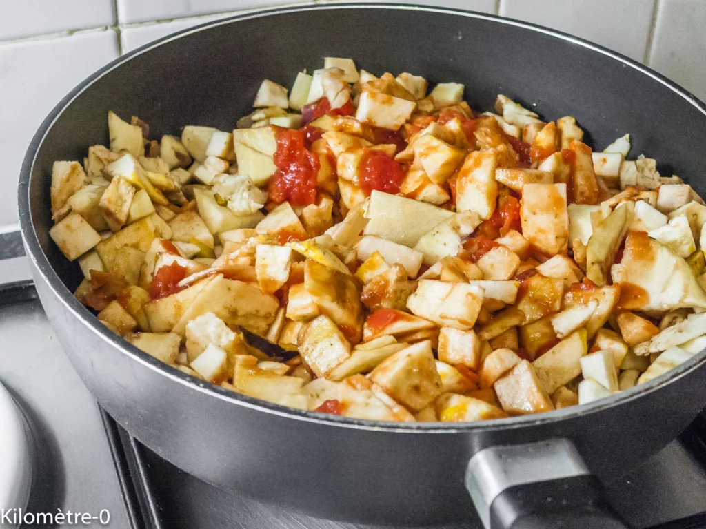 Aubergines farcies aux olives et à la fêta - Étape 6