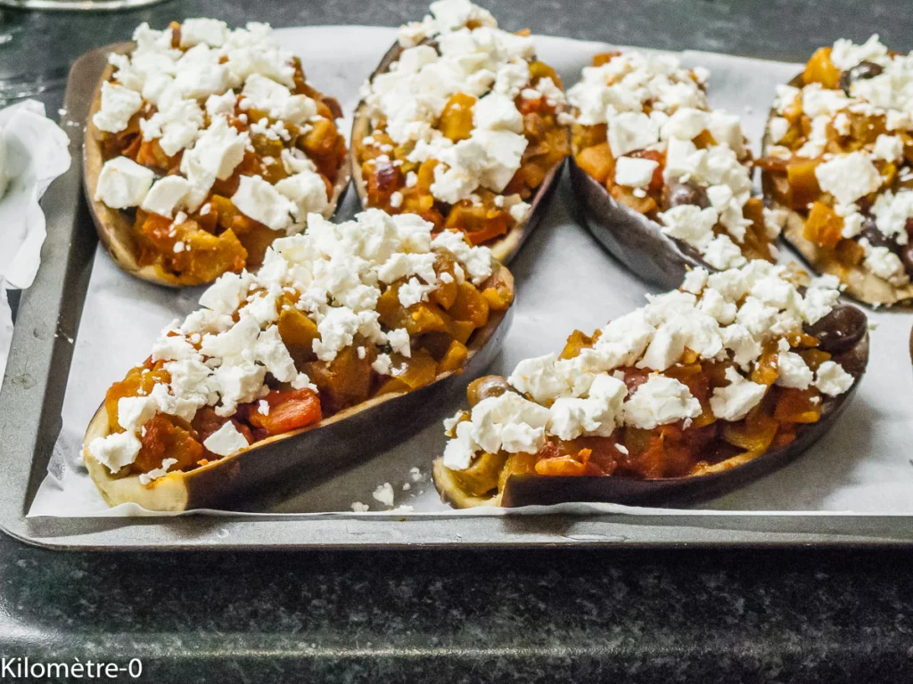 Aubergines farcies aux olives et à la fêta - Étape 9