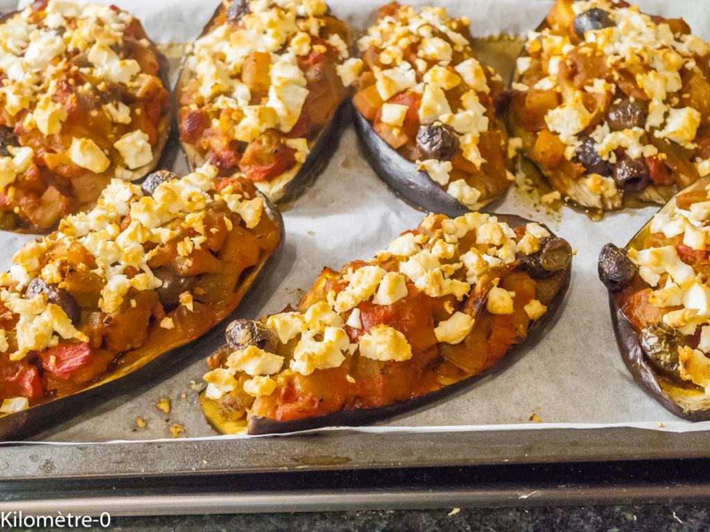 Aubergines farcies aux olives et à la fêta - Étape 10