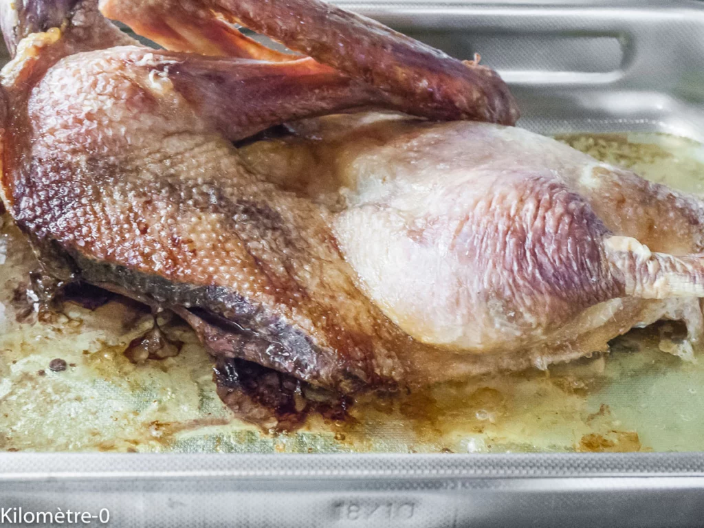 Oie aux patates douces et châtaignes - Étape 1