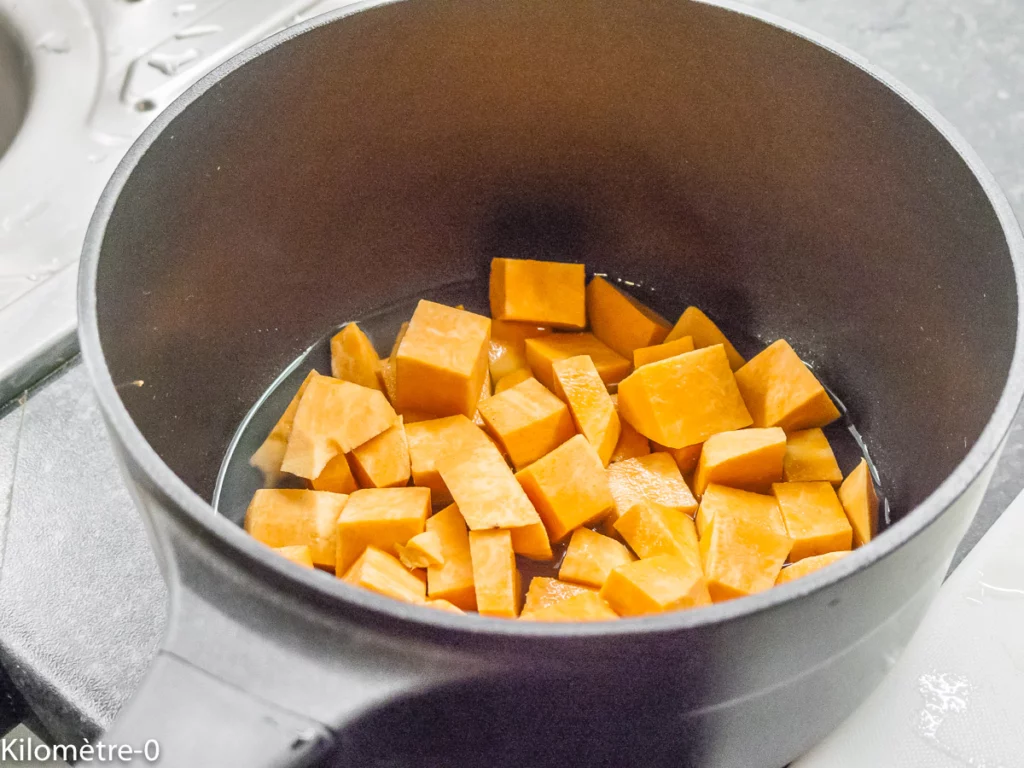 Oie aux patates douces et châtaignes - Étape 3