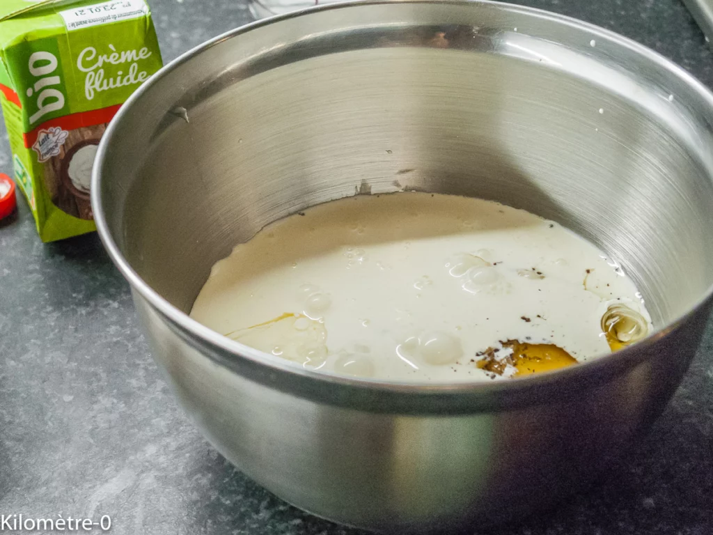 Clafoutis salé aux cèpes et petits pois - Étape 4