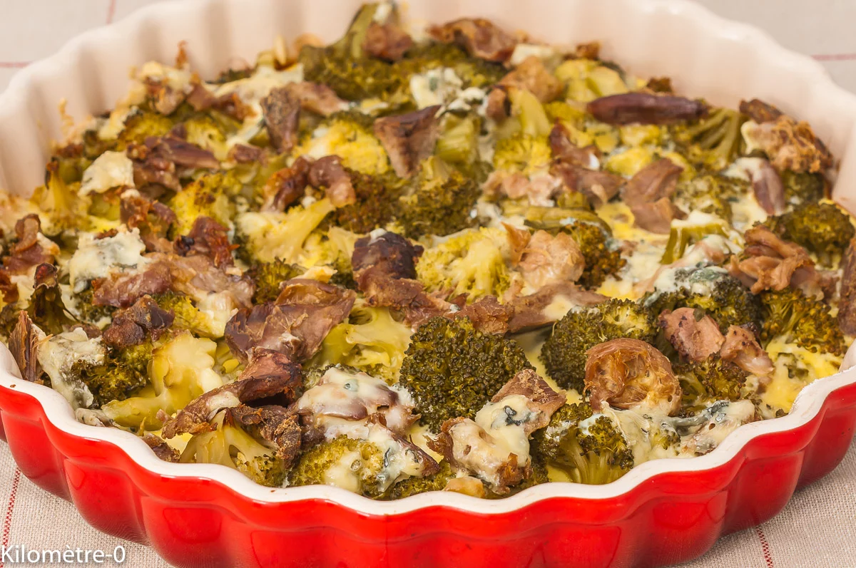 Photo de recette de clafoutis, salé, volaille, poulet, brocolis, légumes, fromage, bleu, Kilomètre-0, blog de cuisine réalisée à partir de produits de saison et issus de circuits courts