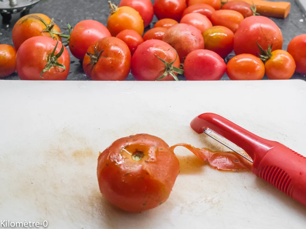 Pizza de chou fleur aux tomates, comté et oeufs - Étape 7