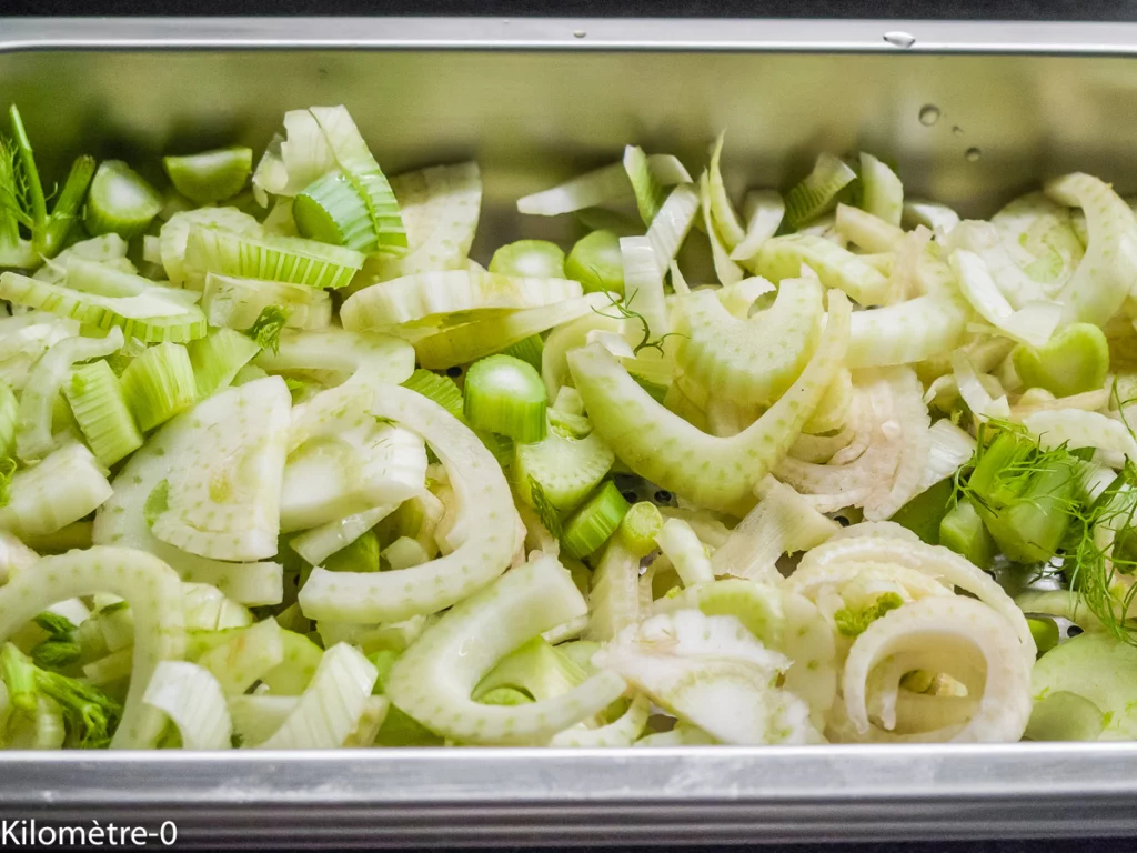 Gratin de de fenouil aux poires et au bleu - Étape 2
