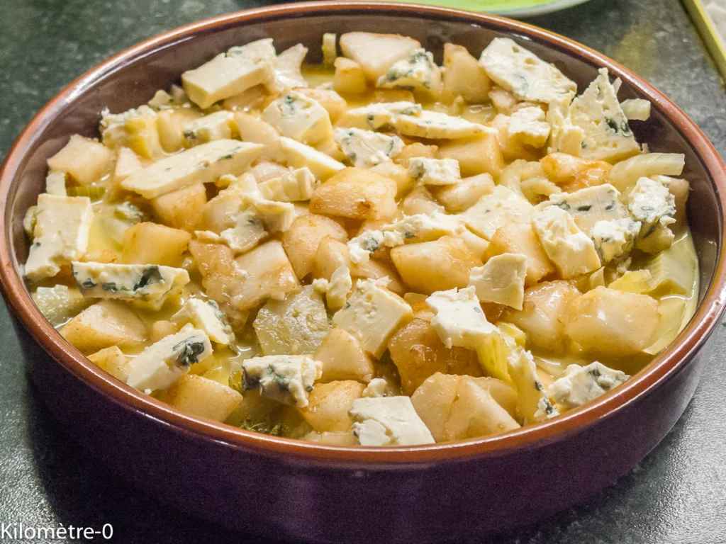 Gratin de de fenouil aux poires et au bleu - Étape 6