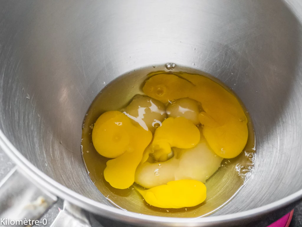 Gâteau du matin aux noix et aux poires - Étape 1