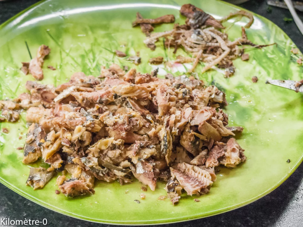 Chou kale aux sardines et à la grenade - Étape 4