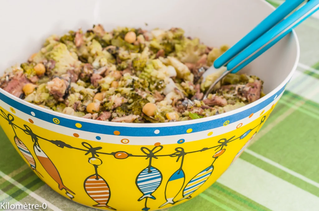 Salade de choux aux sardines et pois chiches - Étape 10