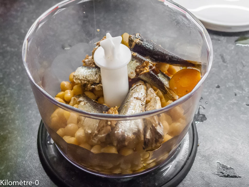 Houmous de sardines - Étape 3