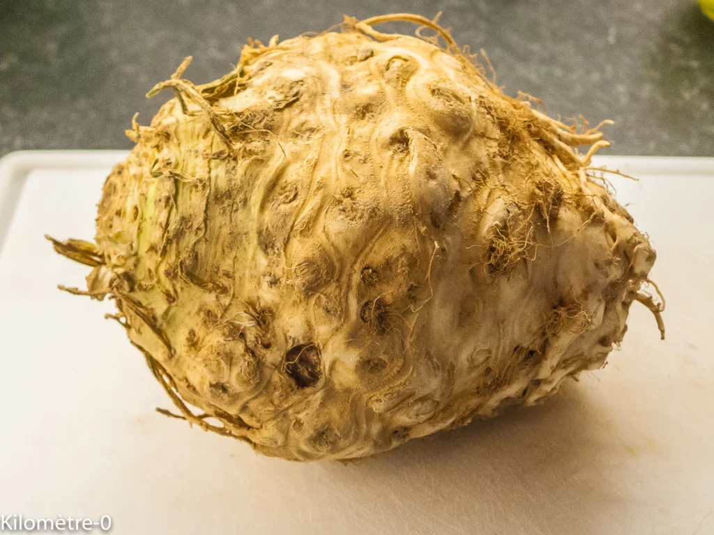 Céleri et patates douces au four, houmous de pois chiches - Étape 1